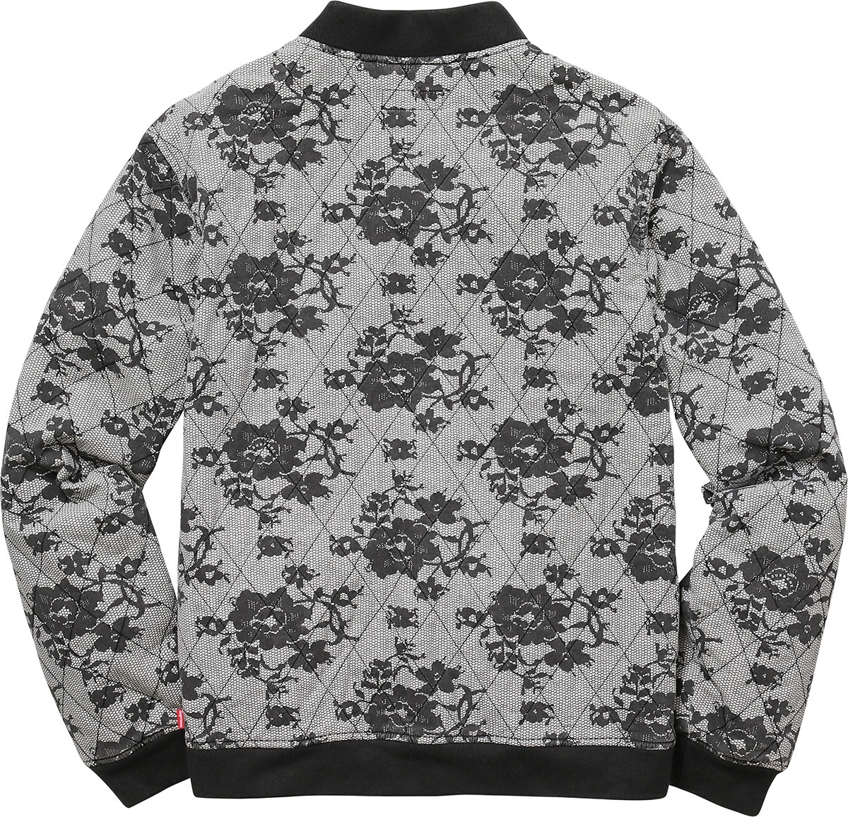 Quilted Lace Bomber Jacket view 3